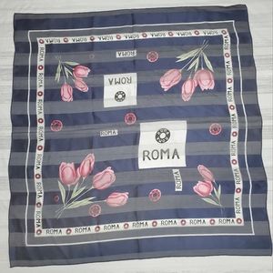 Sheer Italian Roma Silk Scarf